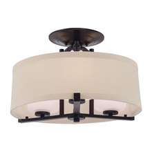 Minka-Lavery 4499-298 - 3 LIGHT SEMI FLUSH MOUNT