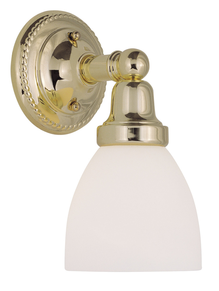 1 Light Polished Brass Bath Light