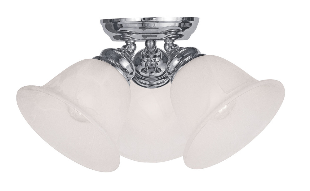 3 Light Polished Chrome Ceiling Mount