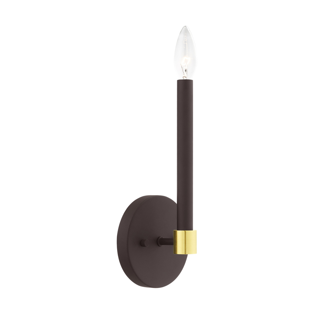 1 Lt Bronze Wall Sconce