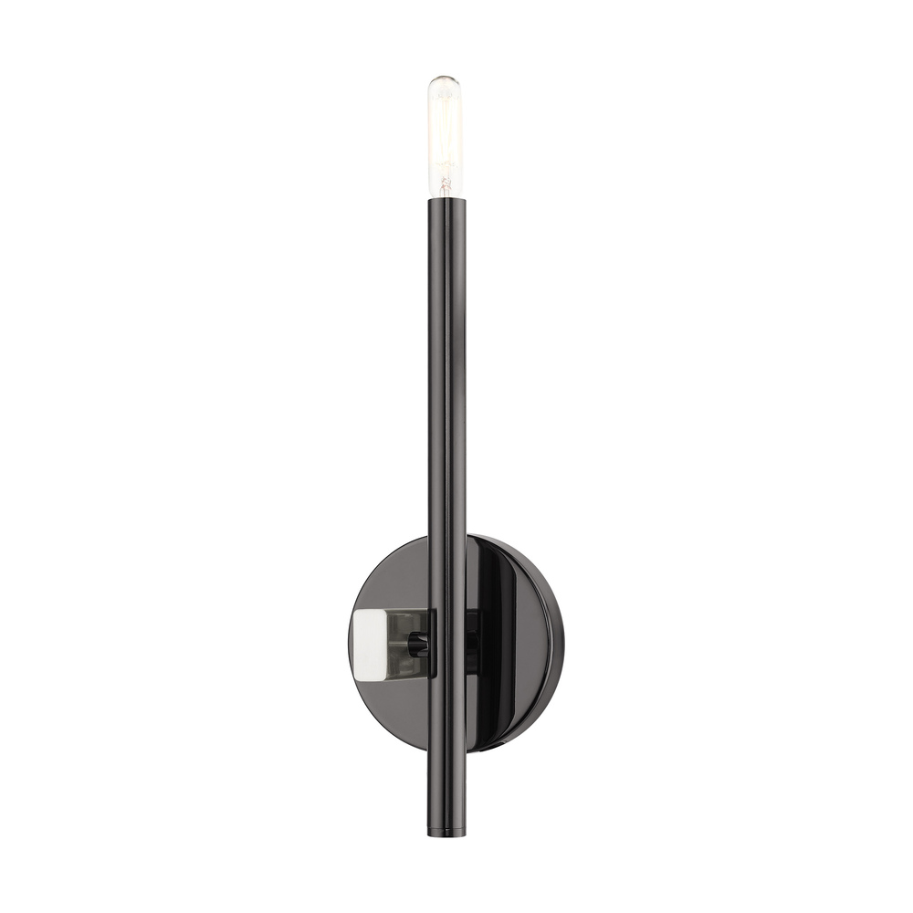 1 Lt Black Chrome ADA Single Sconce