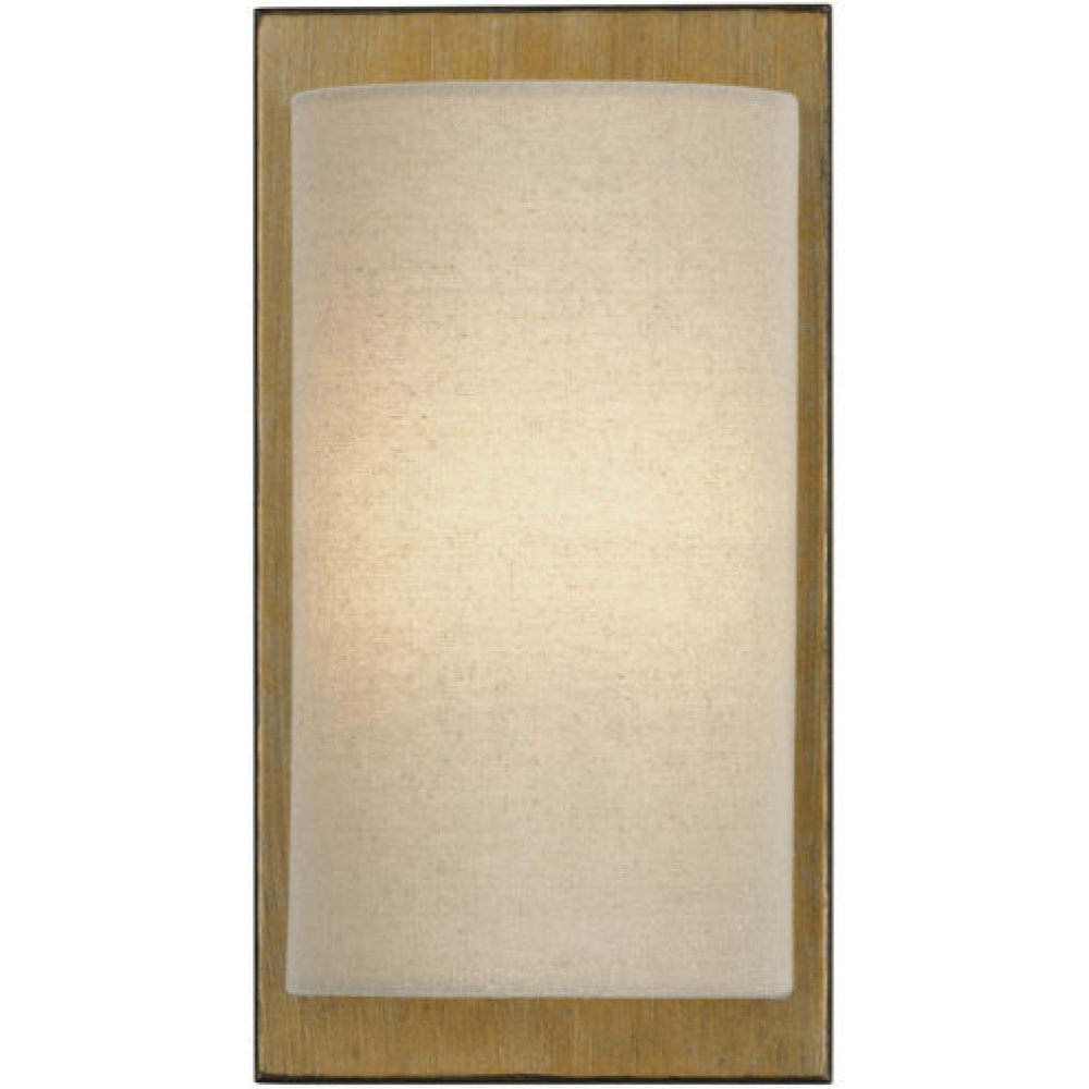 1 Light Antique Gold Leaf ADA Sconce