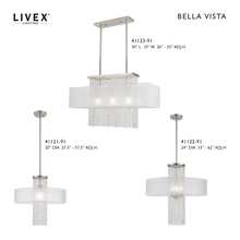 Livex Lighting 41124-91 - 1 Lt Brushed Nickel Ceiling Mount