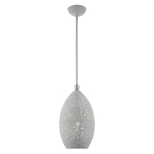 Livex Lighting 49182-80 - 1 Lt Nordic Gray Pendant