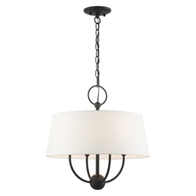 Livex Lighting 49844-04 - 4 Lt Black Pendant Chandelier