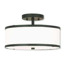 Livex Lighting 62627-07 - 2 Light Bronze Ceiling Mount