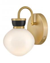 Lark 85590LCB-BK - Small Single Light Sconce