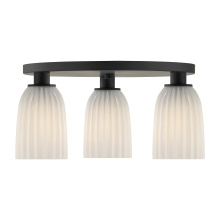Savoy House 6-1247-3-89 - Baldwin 3-Light Flush Mount in Matte Black