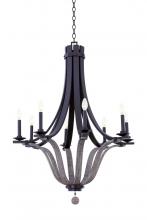 Kalco 502571SZ - Lansing 8 Light Chandelier