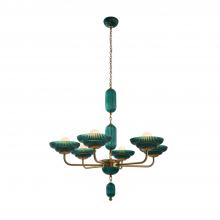 Kalco 519671STB - Verde 6 Lt Chandelier