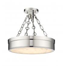 ECOM Only 1944SF15-PN-LED - 1 Light Semi Flush Mount