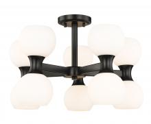 ECOM Only 494-10SF-MB - 10 Light Semi Flush Mount