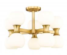 ECOM Only 494-10SF-MGLD - 10 Light Semi Flush Mount