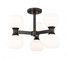 ECOM Only 494-6SF-MB - 6 Light Semi Flush Mount