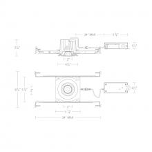 WAC US R3BRA-FCS-WT - Ocular 3.0 5CCT Round Adjustable Trim and Remodel Housing with New Construction Frame-In Kit and D