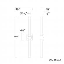 WAC US WS-85532-35-BN - Ripple Bath & Wall Sconce