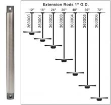  360000AP - Fan Down Rod 12 Inch