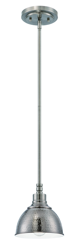 Timarron 1 Light Mini Pendant in Antique Nickel