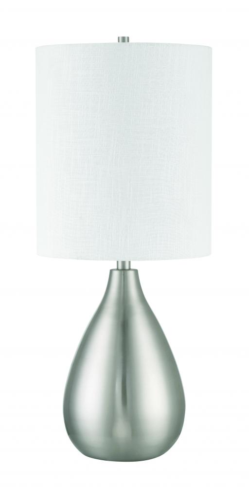 Leri 1 Light Table Lamp in Brushed Polished Nickel