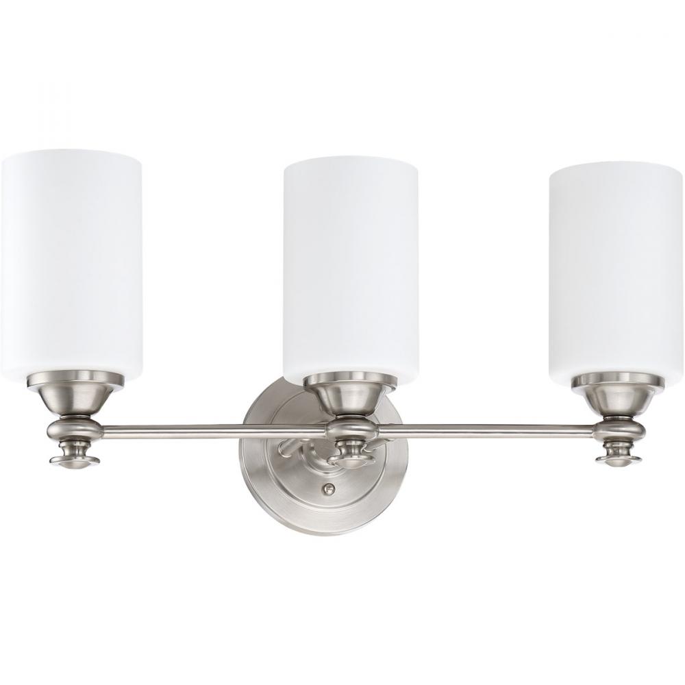 Dardyn 3 Light Vanity in Brushed Polished Nickel