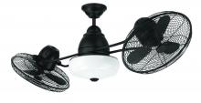 Craftmade BW248FB6 - 48" Bellows II Indoor/Outdoor (Damp) in Flat Black w/ Flat Black Blades