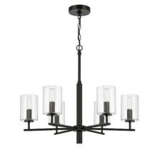 Craftmade 55626-FB - Hailie 6 Light Chandelier in Flat Black