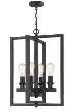 Craftmade 53134-FB - Chicago 4 Light Foyer in Flat Black