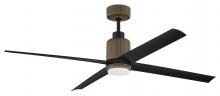 Craftmade PRS52MBZ4 - Presley 52" 4-Blade Ceiling Fan in Modern Bronze w/ Flat Black Blades