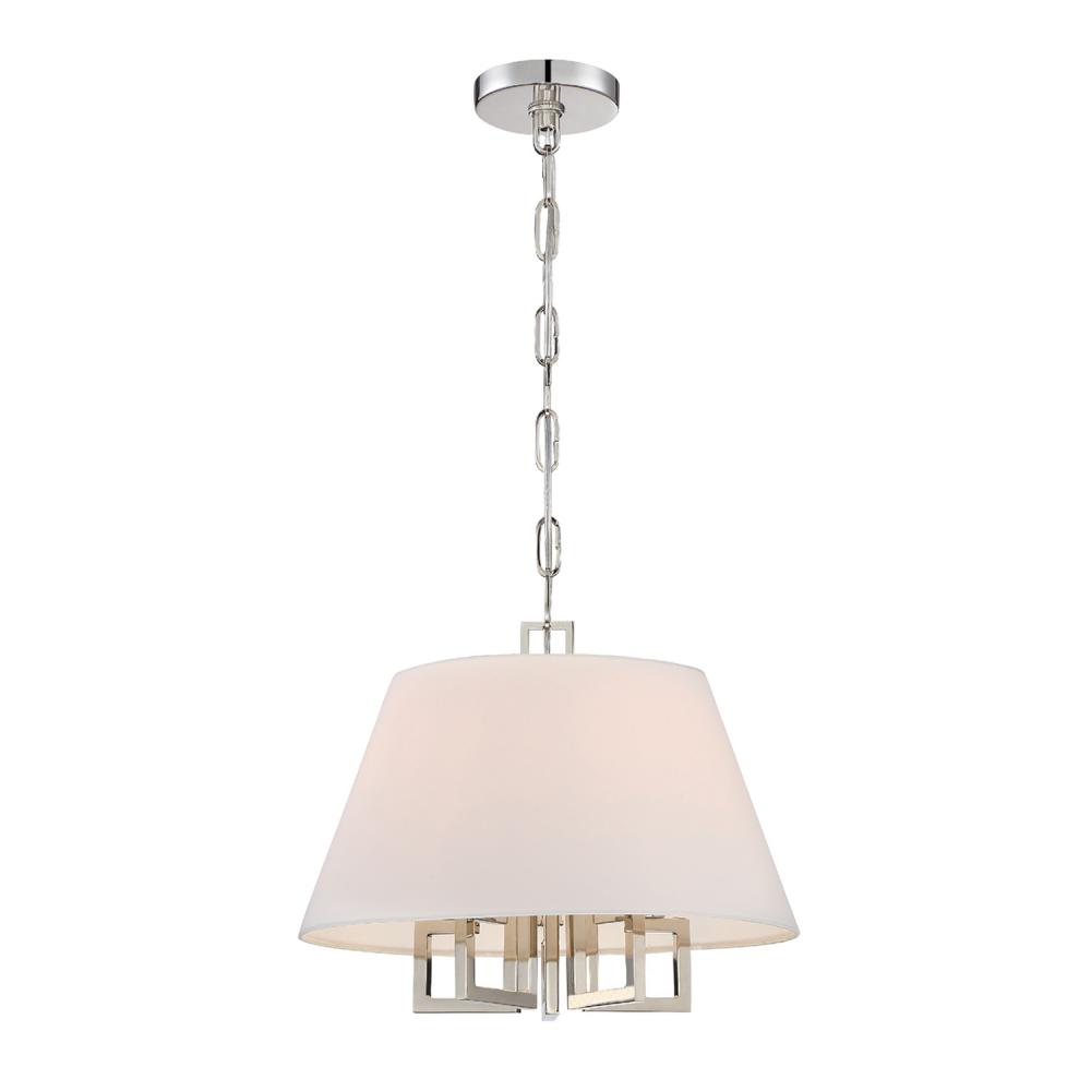Libby Langdon Westwood 5 Light Polished Nickel Pendant