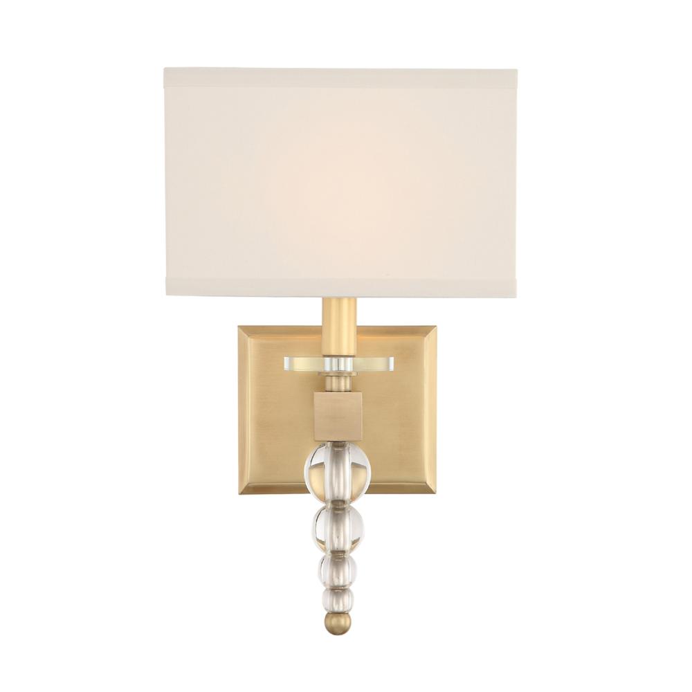 Clover 9.5'' Aged Brass Sconce
