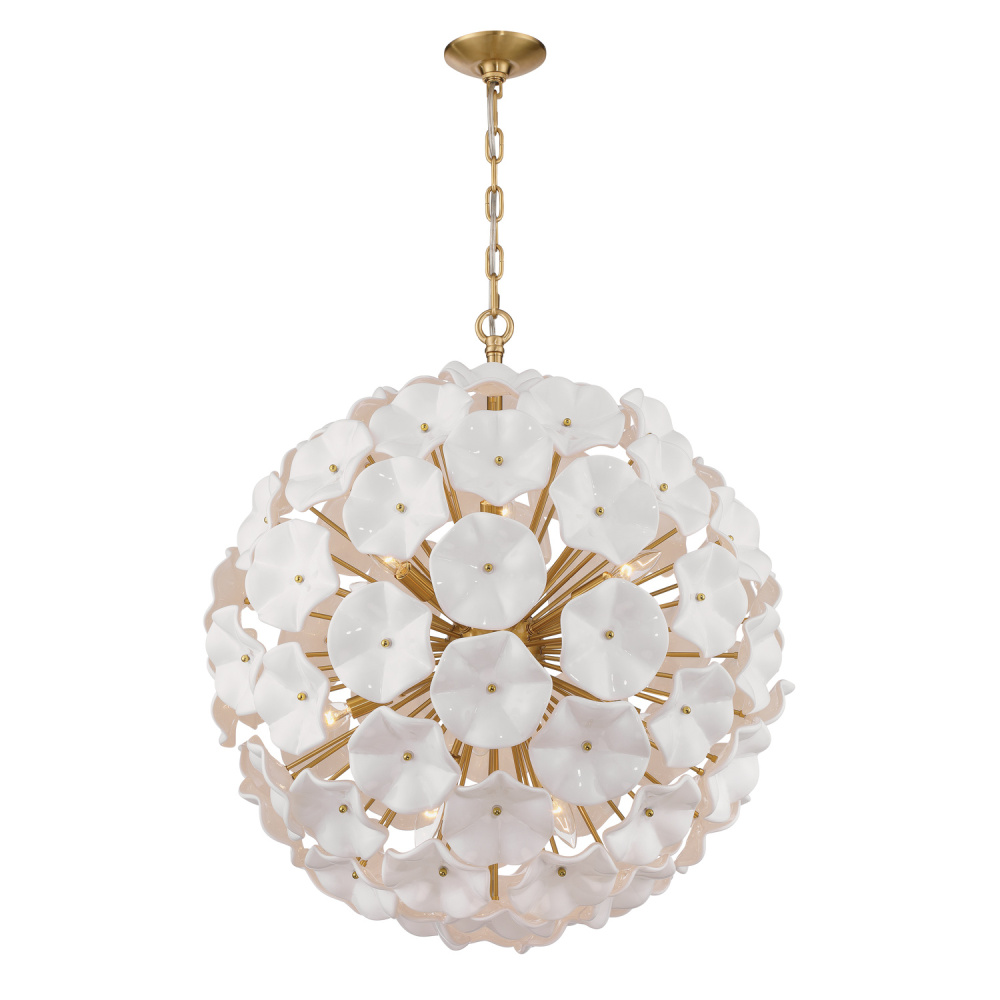 Esme 28'' Aged Brass Chandelier