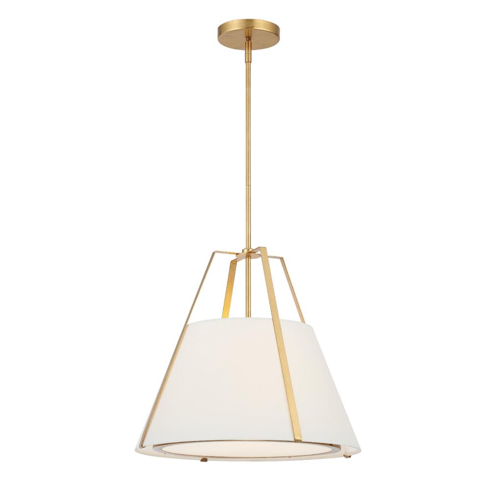 Fulton 3 Light Antique Gold Chandelier