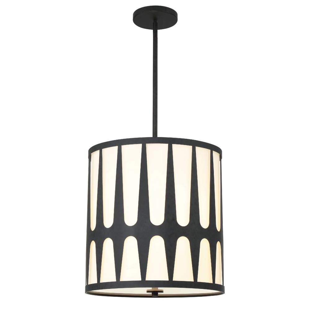 Royston 17'' Black Pendant