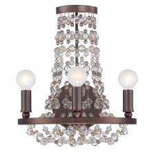Crystorama 1542-CB-MWP - Channing 12'' Chocolate Bronze Sconce