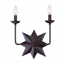 Crystorama 9232-EB - Astro 2 Light English Bronze Sconce