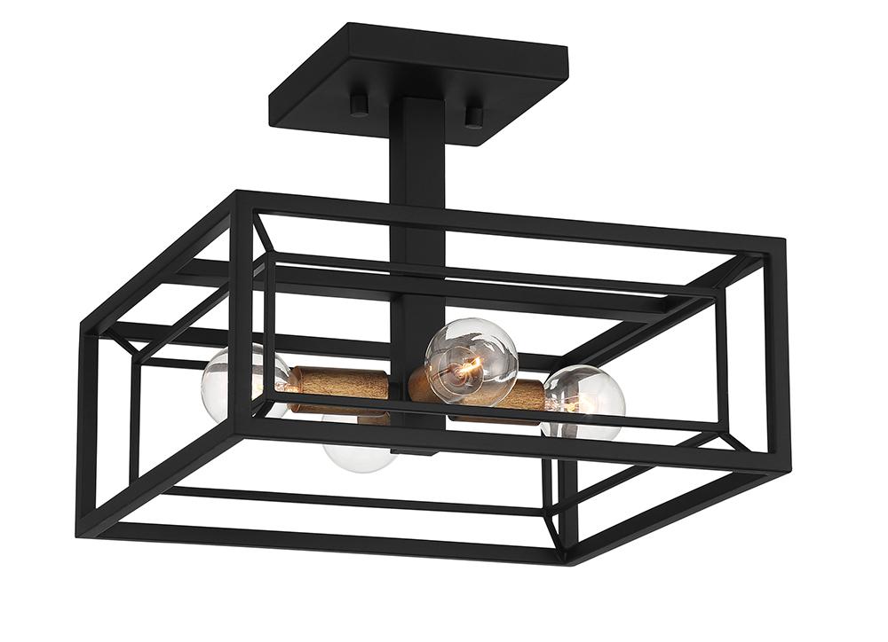 Within 12" 4-Light Semi-Flush