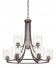 Designers Fountain 93089-SCB - Liam 30" 9-Light Chandelier