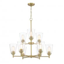 Designers Fountain 95789-BG - Westin 30" 9-Light Chandelier