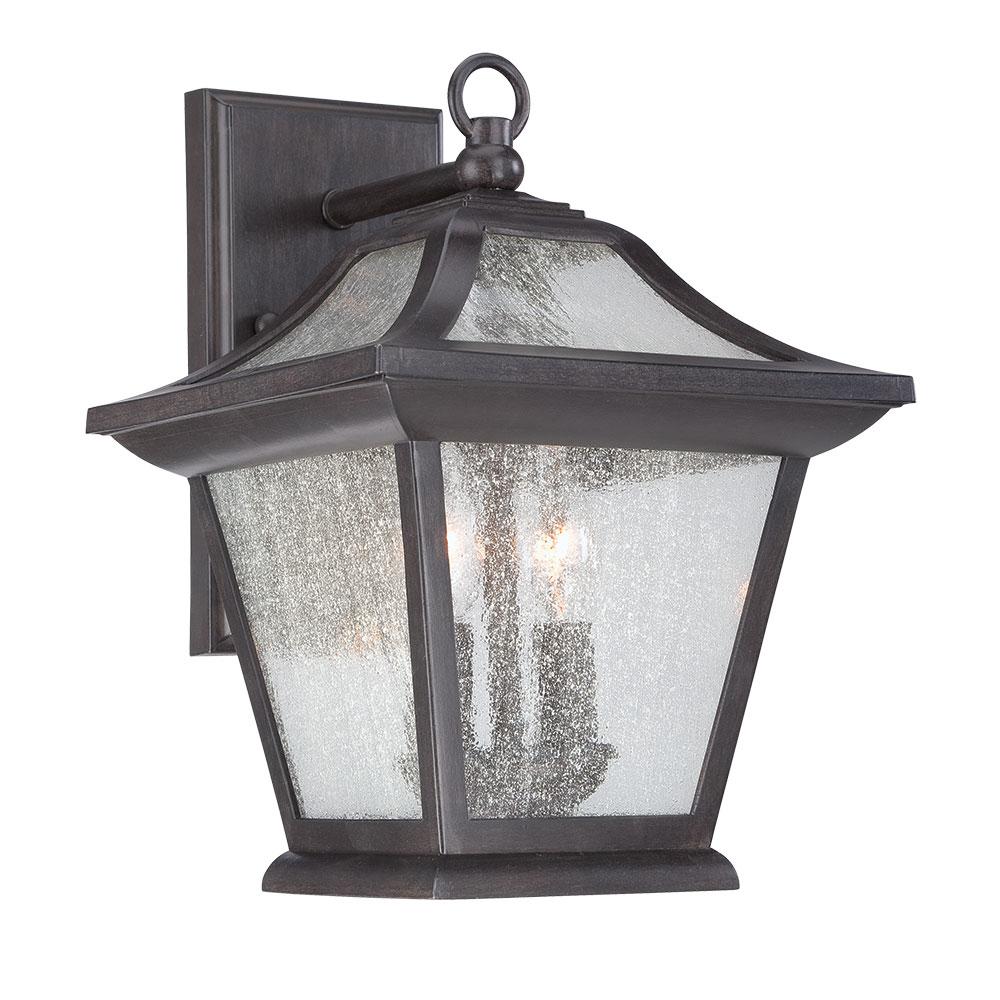 Aiken Collection Wall-Mount 2-Light Outdoor Black Coral Light Fixture