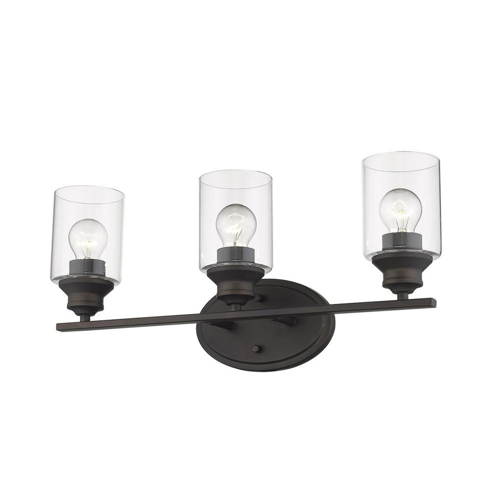 Gemma 3-Light Oil-Rubbed Bronze Vanity