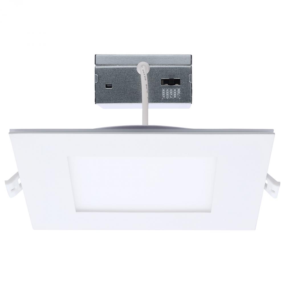 12 Watt LED Direct Wire Downlight with Night Light; 6 Inch; Remote Driver; CCT Selectable; Dimmable;