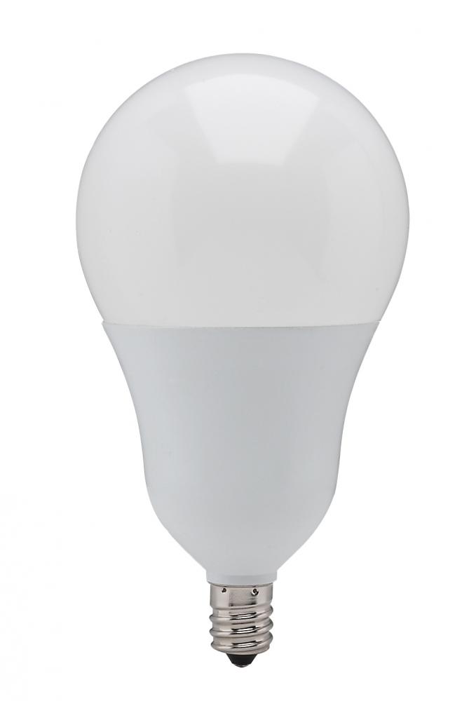 6 Watt; A19 LED; 4000K; Candelabra base; 220 deg. Beam Angle; 120 Volt