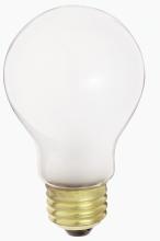 Satco Products Inc. S3951 - 40 Watt A19 Incandescent; Frost; 2500 Average rated hours; 300 Lumens; Medium base; 130 Volt; 2/Pack