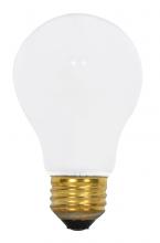 Satco Products Inc. S8518 - 100 Watt A19 Incandescent; Frost; 5000 Average rated hours; 900 Lumens; Medium base; 130 Volt; Rough