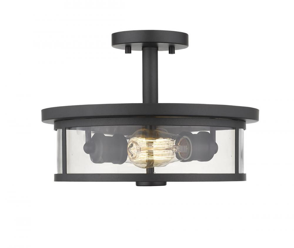 2 Light Semi Flush Mount