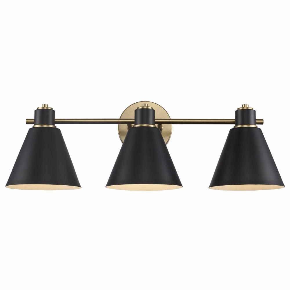 Vanity Lighting Antique Gold/Black