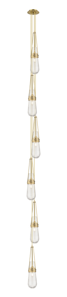 Milan - 6 Light - 6 inch - Brushed Brass - Multi Pendant