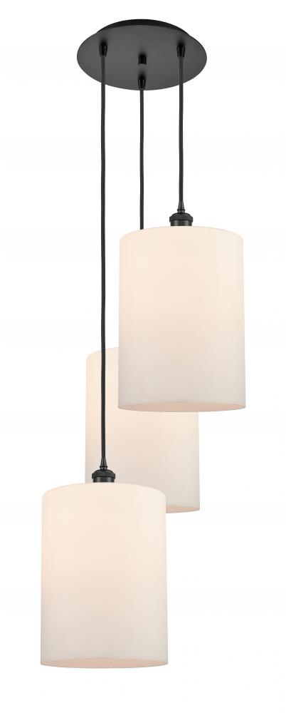 Cobbleskill - 3 Light - 16 inch - Matte Black - Cord Hung - Multi Pendant