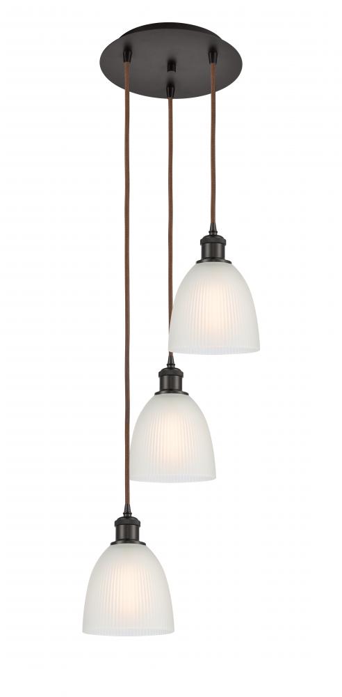 Castile - 3 Light - 13 inch - Oil Rubbed Bronze - Cord Hung - Multi Pendant