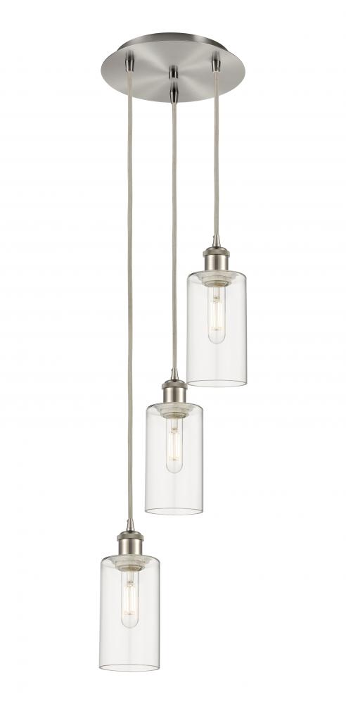 Crown Point - 3 Light - 13 inch - Brushed Satin Nickel - Multi Pendant